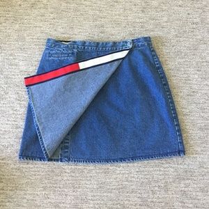 Tommy Hilfiger Denim Wrap Skirt